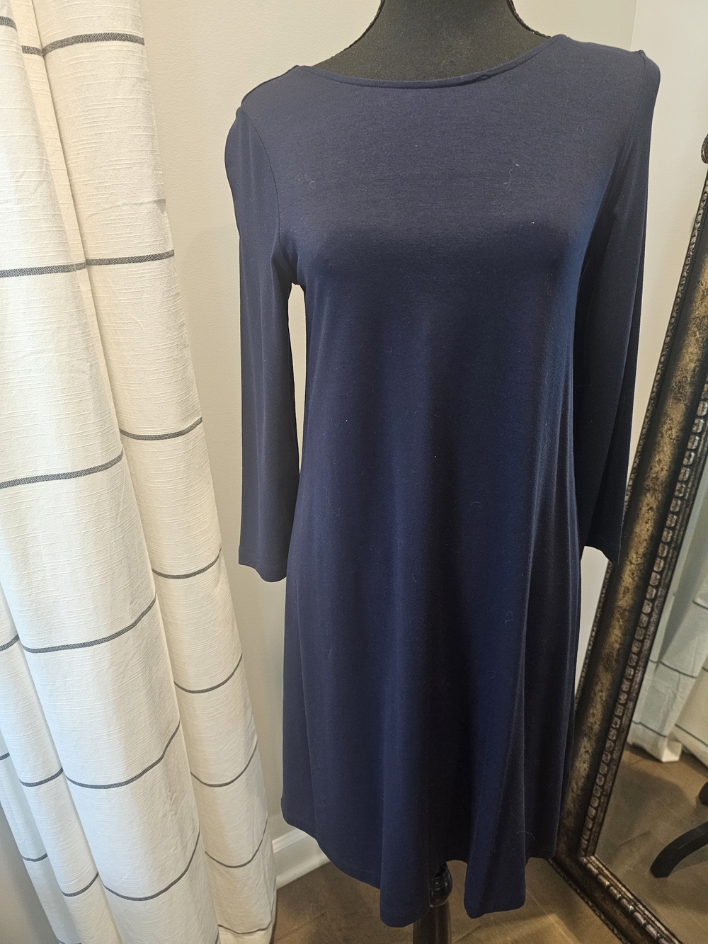 Lilly Pulitzer Navy Long Sleeve Cotton Dress